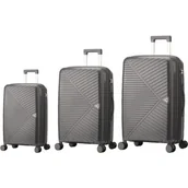 Walizki - Zestaw walizek SEMI LINE T5829-0 Grafitowy - miniaturka - grafika 1