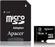 Karty pamięci - Apacer Karta pami�ci Secure Digital Card, 16GB, micro SDHC, AP16GMCSH4, Class 4, bez adaptera, EOL - miniaturka - grafika 1