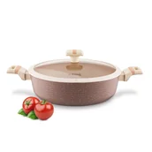 Patelnie - PATELNIA indukcja POKRYWKĄ krótkie UCHWYTY GŁĘBOKA Starke Pro Coretto 28 cm - miniaturka - grafika 1