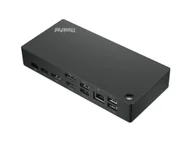 Stacje dokujące i replikatory portów - Lenovo 40AY0090IT stacja dokująca Przewodowa USB 3.2 Gen 1 (3.1 Gen 1) Type-C Czarny - miniaturka - grafika 1