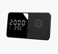 Ładowarki do telefonów - ŁADOWARKA INDUKCYJNA BIURKOWA BUDZIK TERMOMETR W5 - miniaturka - grafika 1