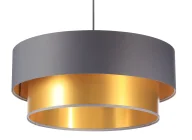 Lampy stojące - Złoto-szara lampa wisząca w stylu glamour - 4X S418 Aziax - miniaturka - grafika 1