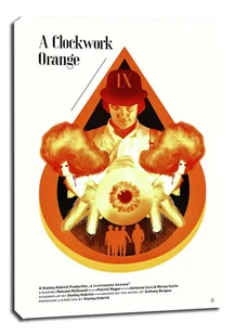 A Clockwork Orange Mechaniczna Pomarańcza - obraz na płótnie Wymiar do wyboru: 50x70 cm - Obrazy i zdjęcia na płótnie - miniaturka - grafika 1