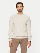 Swetry męskie - Bugatti Sweter 7400 65563B Écru Regular Fit - miniaturka - grafika 1