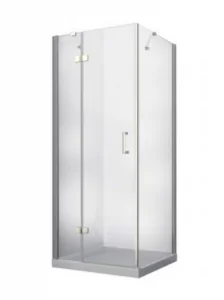 BESCO VKL-90-195-C KABINA VIVA KWADRATOWA 90 lewa 90 x 90 BESCO VKL-90-195-C - Kabiny prysznicowe - miniaturka - grafika 1
