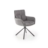 Krzesła - Krzesło Metalowe K-495 Czarny / Popiel Halmar - miniaturka - grafika 1