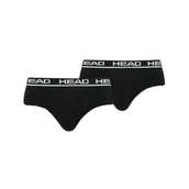 Majtki męskie - HEAD MAJTKI MĘSKIE SLIPY BRIEF 2P BLACK 100001753 002 XL - miniaturka - grafika 1