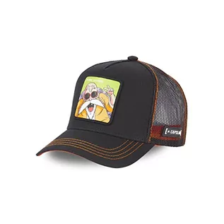 Czapki damskie - [ X ] Capslab Męska i damska Dragon Ball, Czapka Trucker, Awesome Żółw, Oryginalny i autentyczny, czarny, czerwony, pomarańczowy, rozmiar TU, czarny, rozmiar uniwersalny - grafika 1