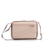 Kosmetyczki, organizery i kuferki - Kuferek Semi Line T5808-1 Złoty - miniaturka - grafika 1