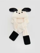 Apaszki i szaliki damskie - Reserved - Szalik z kapturem - złamana biel - miniaturka - grafika 1