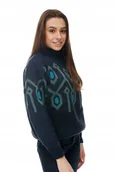 Swetry damskie - LEE GEOMETRIC CREW KNIT SKY CAPTAIN L52XSSHYA s - miniaturka - grafika 1