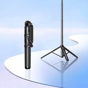 Selfie stick / kijek teleskopowy ze stojakiem i pilotem Bluetooth 1.5m Ugreen LP586 - czarny - Selfie stick - miniaturka - grafika 7