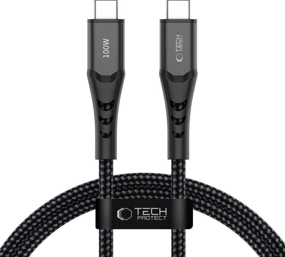 Adaptec TECH-PROTECT UB11T ULTRABOOST TYPE-C CABLE PD 100W / QC3.0 100CM BLACK