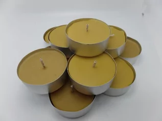 Świece - tealight z wosku pszczelego duży - grafika 1