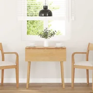 Stoły - vidaXL Stół jadalny Naturalne drewno lite Guma - miniaturka - grafika 1