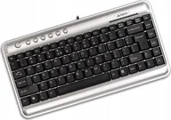 Klawiatury - A4Tech EVO Slim Ultra Przewodowa Czarno-srebrna US EVOSLIMULTRA10242 - miniaturka - grafika 1