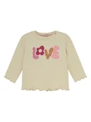 Kaftaniki dla niemowląt - Noppies Koszulka w kolorze beżowym - miniaturka - grafika 1