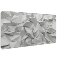 Podkładki na biurko - Mata ochronna na biurko Abstrakcja biała 100x50 cm, Dywanomat - miniaturka - grafika 1