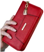 Portfele - Portfel damski na zamek duży - miniaturka - grafika 1