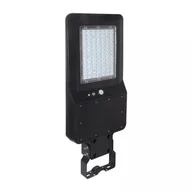 Lampy ogrodowe - V-tac Oprawa Uliczna Solarna 40W LED Czarna IP65 120lm/W VT-ST42 4000K 4800lm 3 Lata Gwarancji SKU 5503 - miniaturka - grafika 1