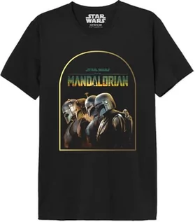 Koszulki męskie - Star Wars "Mandalorian Archer Warrior" MESWMANTS190 Koszulka męska, czarna, rozmiar S, czarny, S - grafika 1