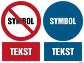 Systemy ekspozycyjne i znaki informacyjne - ZNAK NA ZAMÓWIENIE WZÓR E-004, PN - PŁYTA PCV 1MM; (400X300MM) - miniaturka - grafika 1