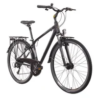 Rowery - Rower trekkingowy INDIANA X-Road 3.0 M17 28 cali męski Czarno-brązowy  | Raty - miniaturka - grafika 1