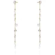 Kolczyki - Kolczyki ze stali szlachetnej pozłacanej 14k złotem KST2665 - miniaturka - grafika 1