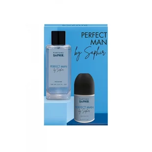 SAPHIR MEN Woda perfumowana PERFECT MAN, zestaw 100 ml + DEO ROLL ON 50 ml - Zestawy perfum męskich - miniaturka - grafika 1