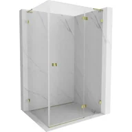 Kabiny prysznicowe - Mexen Lunar L kabina prysznicowa uchylna prawa 95 x 80 cm, transparent, złota - 834L-095-080-50-00-P - miniaturka - grafika 1