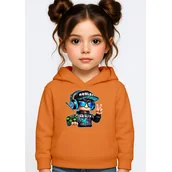 Bluzy dla dziewczynek - BLUZA DZIECIĘCA Z KAPTUREM ROBLOX GRACZ 110-116 DLA DZIECKA PREZENT - miniaturka - grafika 1