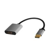 Kable komputerowe i do monitorów - LogiLink Adapter DP do HDMI 4K 60Hz aluminiowy 0.15m - miniaturka - grafika 1