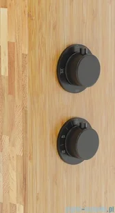 Corsan Balti panel prysznicowy z termostatem czarny drewno bambusowe B-001TBL | - Panele prysznicowe - miniaturka - grafika 5