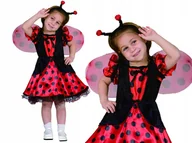 Ozdoby do włosów - BIEDRONKA Strój Kostium KARNAWAŁOWY r. 140 na BAL PRZEBRANIE OPASKA - miniaturka - grafika 1