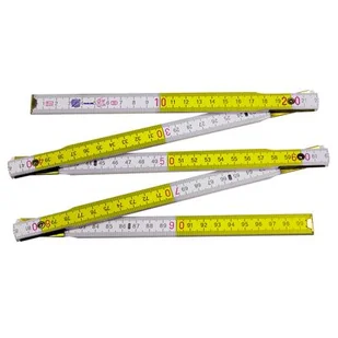 Miara 2m drewniana składana PROLINE - Poziomice, łaty, miary - miniaturka - grafika 1