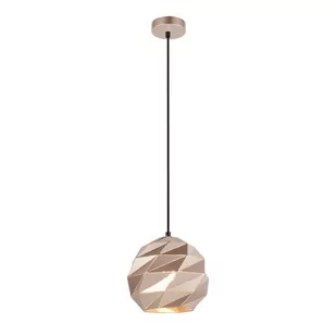 Italux Wisząca LAMPA geometryczna PALERMO PND-2424-1S-GD metalowa OPRAWA zwis złoty PND-2424-1S-GD - Lampy sufitowe - miniaturka - grafika 1