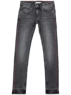 Spodnie i spodenki dla dziewczynek - Spodnie Tommy Hilfiger Nora Skinny Roqst jeansy dziewczęce-128 - miniaturka - grafika 1