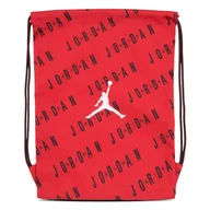 Plecaki worki - Worek szkolny młodzieżowy Nike Air Jordan Gym Sack Bag Playoffs Red/Black - 9A0745-R78 - miniaturka - grafika 1