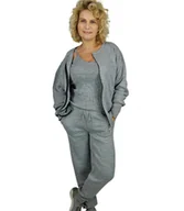 Spodnie sportowe damskie - Komplet dresowy damski bluza + spodnie + top gładki MIRANDA - miniaturka - grafika 1