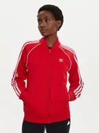 Bluzy damskie - adidas Bluza adicolor Classics SST IK4032 Czerwony Regular Fit - miniaturka - grafika 1