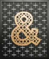 Obrazy i zdjęcia na płótnie - Obraz ozdobny w ramie brązowo-złoty 30x35cm - miniaturka - grafika 1