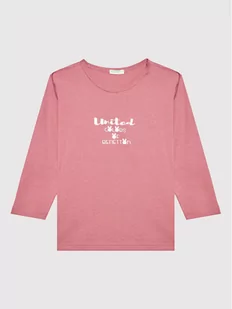 United Colors Of Benetton Bluzka 3I9WA100T Różowy Regular Fit - Bluzy dla chłopców - miniaturka - grafika 1
