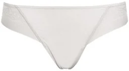 Figi damskie typu brazyliany z elastycznego tiulu i mikrofibry 2507 Flower White Sielei - Majtki damskie - miniaturka - grafika 1