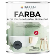 Farby wewnętrzne - Farba płytki podłogowe i kabiny prysznicowe zestaw 800 ml Głębia Antracytu - miniaturka - grafika 1