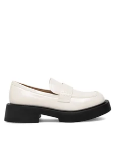 Badura Loafersy WFA2588-1Z Biały - Półbuty damskie - miniaturka - grafika 1