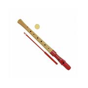 Instrumenty dęte - Flet prosty drewniany sopranowy  QM8A-28G czerwony - miniaturka - grafika 1