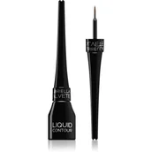 Eyelinery - Gabriella Salvete Liquid Contour eyeliner z pędzelkiem 01 Black 4 ml - miniaturka - grafika 1
