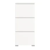 Szafki na buty - Shoelove szafka na buty 3 drzwi klapowe 60x130cm biały. - miniaturka - grafika 1