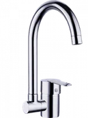 Baterie kuchenne - LAVEO BLD 06LD LILA Bateria zlewozmywakowa stojąca ze składaną wylewką U Jednouchwytowa Sposób montażu: stojący Głowica: 40 mm Zasięg wylewki: 183 mm Wykończenie: chrom - miniaturka - grafika 1