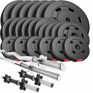 Hop-sport Zestaw obciążeń kompozytowych Premium 125kg 40624 - Obciążenia - miniaturka - grafika 1